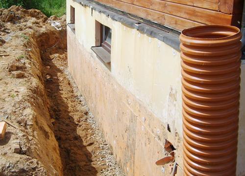 Protection de la fondation contre les eaux souterraines