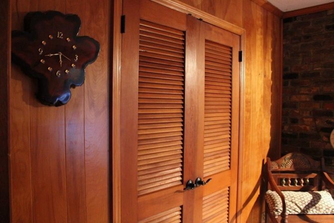 Portes persiennes pour dressing